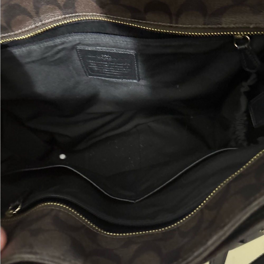 Coach Dark Brown Signature Tote - Picture 6 of 8